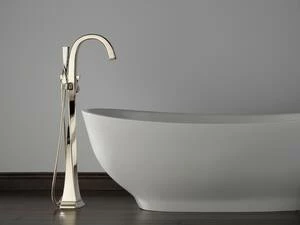 Buy 👍 Brizo Virage® Single Lever Handle Floor Mount Filler in Polished Nickel Trim Only 🥰 5 Buy 👍 Brizo Virage® Single Lever Handle Floor Mount Filler in Polished Nickel Trim Only 🥰 - Image 3