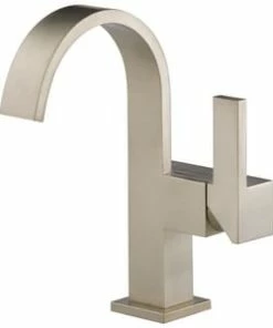 Outlet ๐ Brizo Sidernaยฎ Single Handle Monoblock Bathroom Sink Faucet in Brushed Nickel ๐