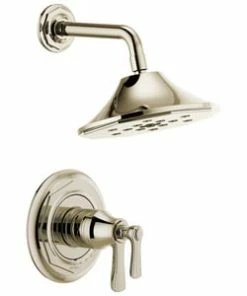 Coupon 😉 Brizo Rook® 2 gpm Thermostatic Shower Only in Brilliance Polished Nickel (Trim Only) 💯