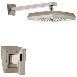 Hot Sale 👏 Brizo Vettis® 2 gpm Wall Mount Thermostat Shower Faucet Trim Only with Single Lever Handle in Luxe Nickel 🎁 3 Hot Sale 👏 Brizo Vettis® 2 gpm Wall Mount Thermostat Shower Faucet Trim Only with Single Lever Handle in Luxe Nickel 🎁