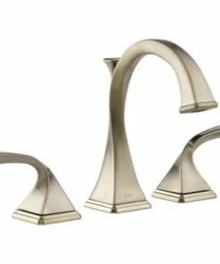 Budget ⭐ Brizo Virage® Two Handle Widespread Bathroom Sink Faucet in Brushed Nickel ✔️