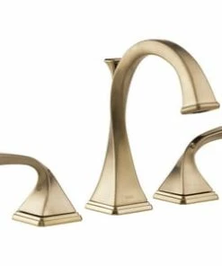 Cheap 🎉 Brizo Virage® Two Handle Widespread Bathroom Sink Faucet in Brilliance Luxe Gold 😉