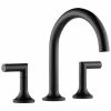 Best Sale 🤩 Brizo Odin® Two Handle Roman Tub Faucet in Matte Black (Trim Only) 👏