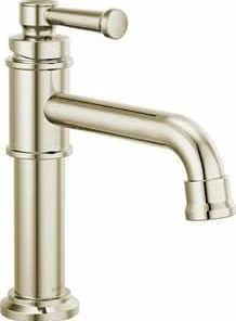 Discount ✨ Brizo Atavis™ Single Handle Monoblock Bathroom Sink Faucet in Polished Nickel 🔔