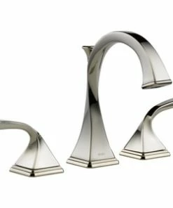 Deals 😍 Brizo Virage® Two Handle Widespread Bathroom Sink Faucet in Polished Nickel 😉