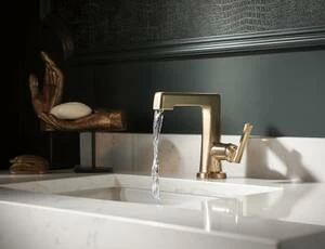 Budget 🎉 Brizo Levoir® Single Handle Monoblock Bathroom Sink Faucet in Luxe Gold Lever Handle 👍 8 Budget 🎉 Brizo Levoir® Single Handle Monoblock Bathroom Sink Faucet in Luxe Gold Lever Handle 👍 - Image 6