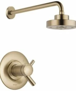 Best deal ⌛ Brizo Odin® Single Handle Single Function Shower Faucet in Luxe Gold (Trim Only) 💯