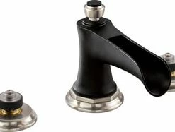 Top 10 🔥 Brizo Rook® Two Handle Widespread Bathroom Sink Faucet in Brilliance Luxe Nickel with Matte Black Handles Sold Separately 💯