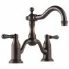 Deals ⌛ Brizo Tresa® Two Handle Bridge Bathroom Sink Faucet in Venetian Bronze 🎁