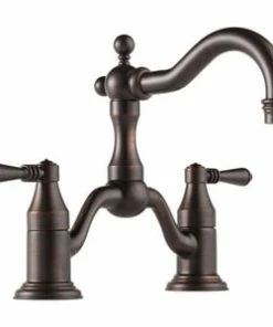 Deals ⌛ Brizo Tresa® Two Handle Bridge Bathroom Sink Faucet in Venetian Bronze 🎁