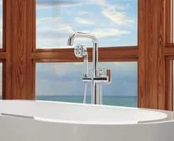 Best Pirce 🔥 Brizo Litze® Floor Mount Filler in Chrome (Handles Sold Separately) 💯 -Outlet Brizo Store Query 87