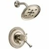 Outlet 🎁 Brizo Baliza® Shower Faucet with Double Lever Handle in Brilliance Polished Nickel (Trim Only) ❤️