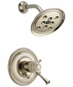Outlet 🎁 Brizo Baliza® Shower Faucet with Double Lever Handle in Brilliance Polished Nickel (Trim Only) ❤️