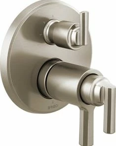 Top 10 👍 Brizo Levoir® Three Handle Bathtub & Shower Faucet in Luxe Nickel (Trim Only) 😉