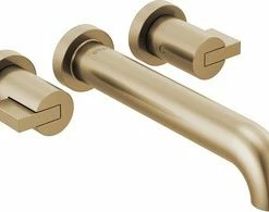 New 💯 Brizo Litze® Two Handle Wall Mount Filler in Luxe Gold (Trim Only) 🌟
