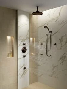 Hot Sale 😍 Brizo Single Function Full Showerhead in Brushed Nickel 👍 4 Hot Sale 😍 Brizo Single Function Full Showerhead in Brushed Nickel 👍 - Image 2