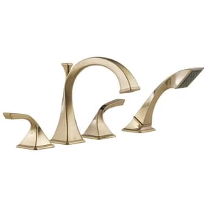 Best deal 🤩 Brizo Virage® Two Handle Roman Tub Faucet in Luxe Gold Trim Only ⌛ 3 Best deal 🤩 Brizo Virage® Two Handle Roman Tub Faucet in Luxe Gold Trim Only ⌛