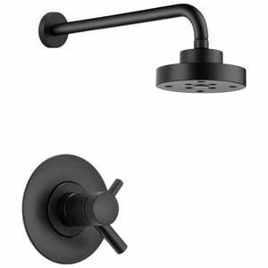 Outlet 👍 Brizo Odin® Two Handle Single Function Shower Faucet in Matte Black (Trim Only) ✨ 2 Outlet 👍 Brizo Odin® Two Handle Single Function Shower Faucet in Matte Black (Trim Only) ✨